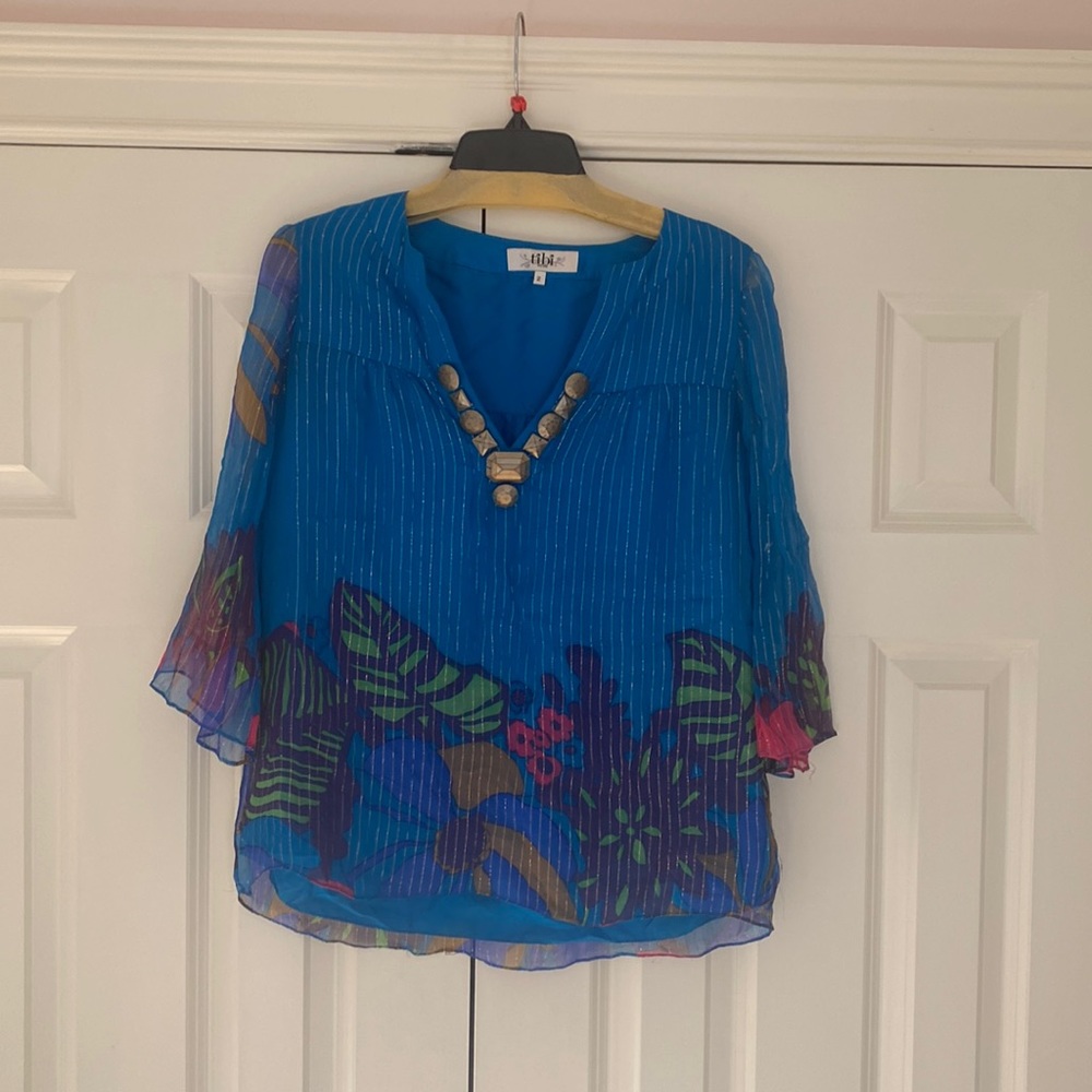 Tibi silk blouse. Size 2
